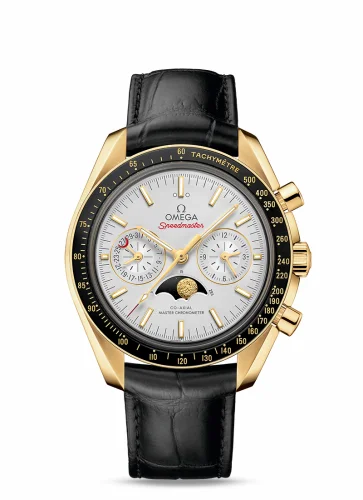 Omega Speedmaster Moonphase Chronograph Master Chronometer Yellow Gold / Silver 304.63.44.52.02.001 (30463445202001)